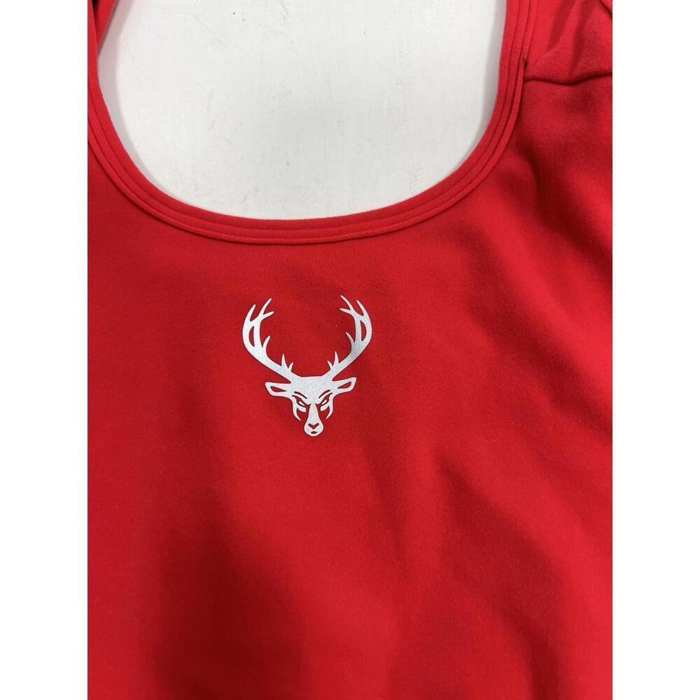 Bucked Up Red Sports Bra Women Size Small - Picture 2 of 5